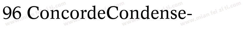 96 ConcordeCondense字体转换